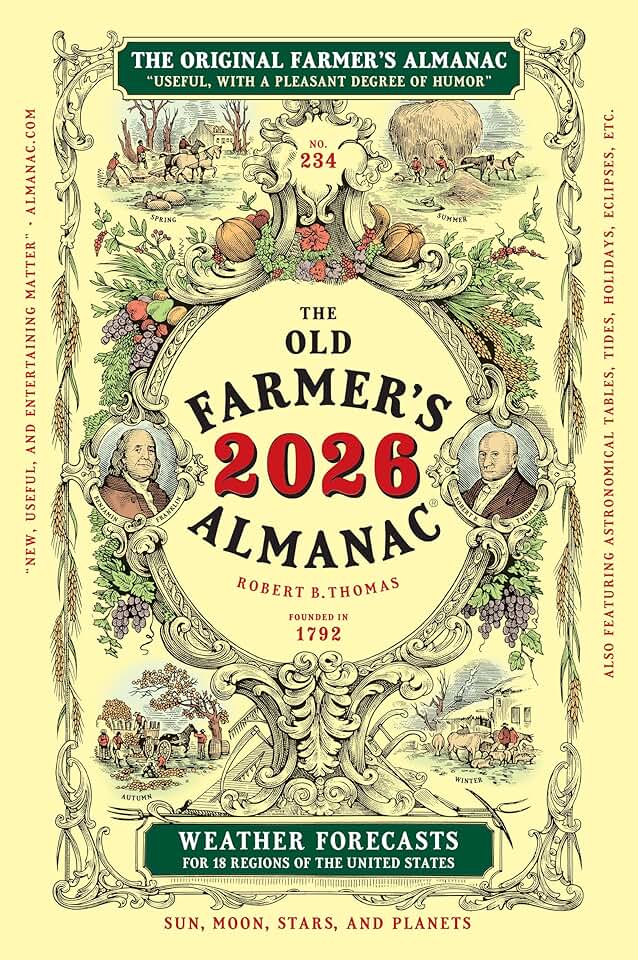 The 2026 Old Farmer&#x27;s Almanac Trade Edition: The Beloved and Bestselling Annual Collection of Weather Forecasts and Useful Information