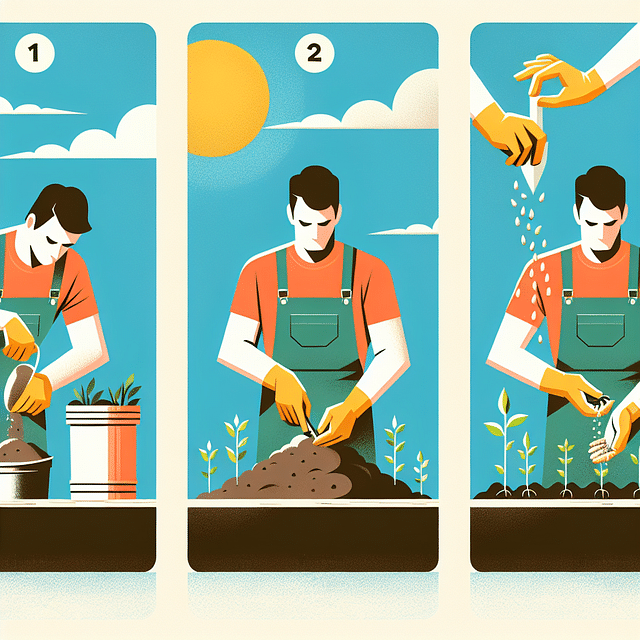 preparing a garden bed with compost for planting