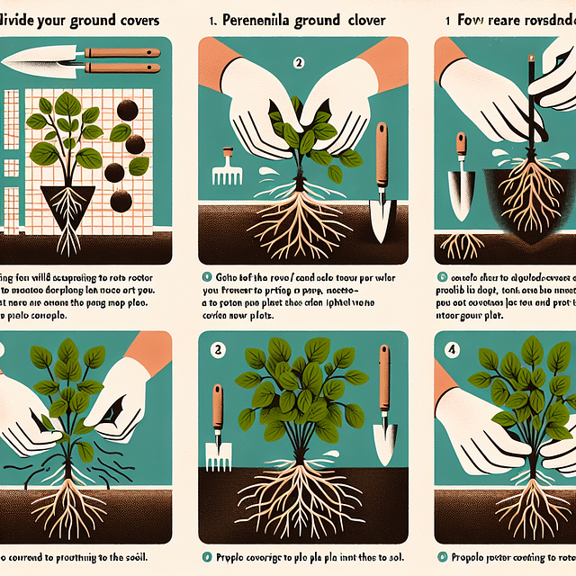 dividing perennial ground covers for replanting