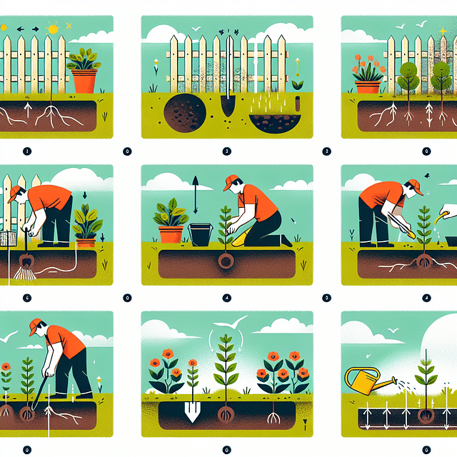 planting ground covers in garden