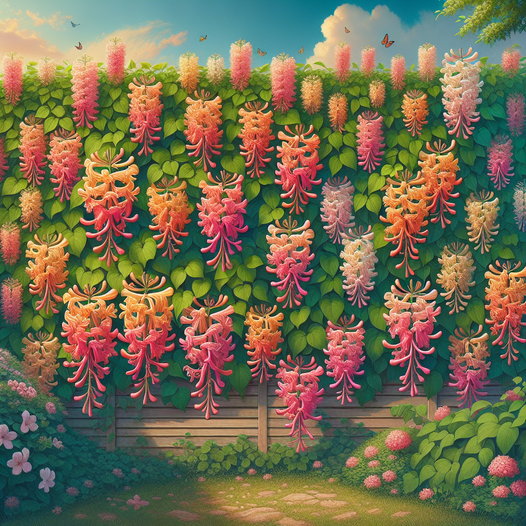 Honeysuckle vine flowers