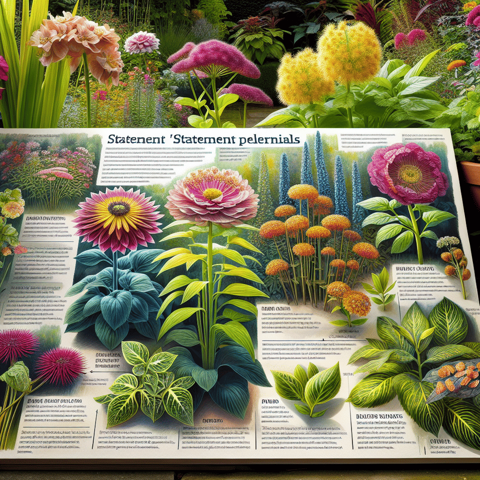 Perennials that Make a Statement: Choosing and Caring for Large and Dramatic Perennial Plants