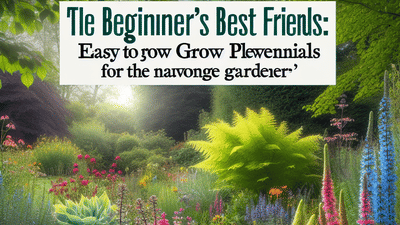 The Beginner's Best Friends: Easy to Grow Perennials for the Novice Gardener