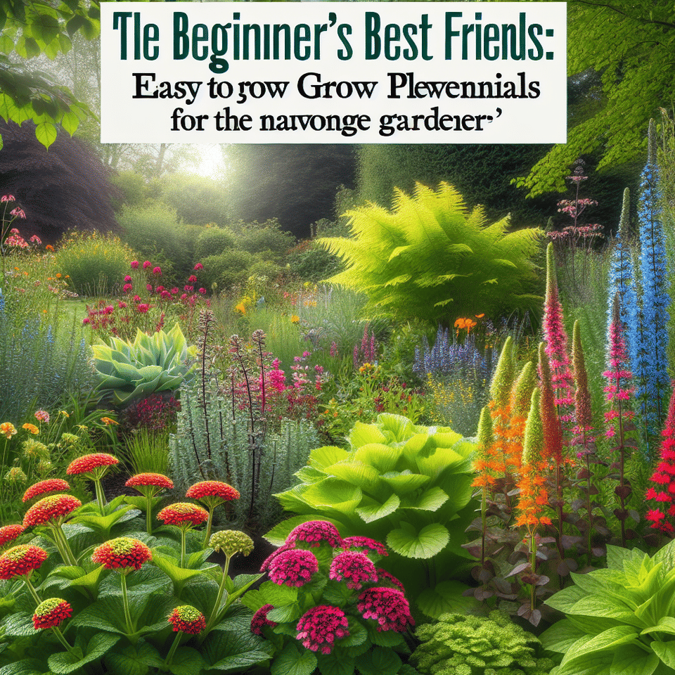 The Beginner's Best Friends: Easy to Grow Perennials for the Novice Gardener