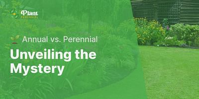 Unveiling the Mystery - 🌱 Annual vs. Perennial