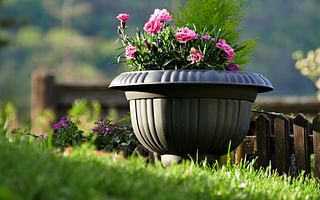 How do I care for potted perennial plants?